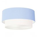 Ver imagem 3 de Plafon Duplo Cilíndrico Vivare Md-3062 Cúpula Tecido 45x40cm - Bivolt Azul-bebê-branco 127/220v