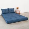 Pufe Cama Dobrável Casal 130 com 02 Almofadas Premium - 3
