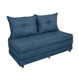 Pufe Cama Dobrável Casal 130 com 02 Almofadas Premium - 1