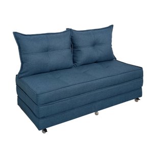 Pufe Cama Dobrável Casal 130 com 02 Almofadas Premium
