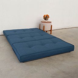 Pufe Cama Dobrável Casal 130 com 02 Almofadas Premium - 4