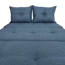 Pufe Cama Dobrável Casal 130 com 02 Almofadas Premium - 5