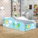 Ver imagem 1 de Cama Infantil com Colchão Corujinhas 100% Mdf para Quarto Infantil