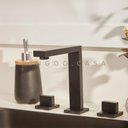 Ver imagem 5 de Torneira para Banheiro Misturador Duplo Comando Maquiné Pingoo.casa - Preto Fosco