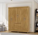 Ver imagem 1 de Guarda Roupa Ideal 6 Portas 2 Gavetas - Nature Vila Rica