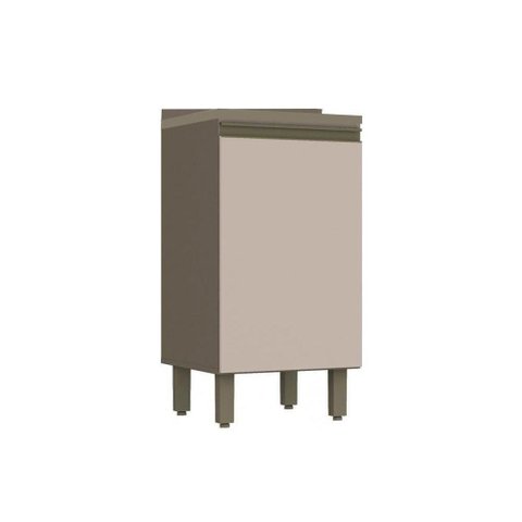 Gabinete de Cozinha Modulado Balcão Connect 1 Porta C/ Tampo Duna/cristal - Henn