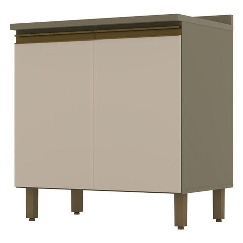Balcão de Cozinha Connect 2 Portas 80 Cm Duna Cristal - Henn