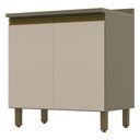 Ver imagem 1 de Balcão de Cozinha Connect 2 Portas 80 Cm Duna Cristal - Henn