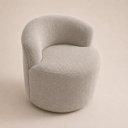 Ver imagem 3 de Poltrona Sala Orgânica Confortável Reforçada Bouclé Quarto