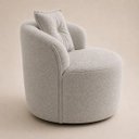 Ver imagem 2 de Poltrona Sala Orgânica Confortável Reforçada Bouclé Quarto
