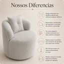 Ver imagem 5 de Poltrona Sala Orgânica Confortável Reforçada Bouclé Quarto