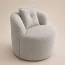 Ver imagem 4 de Poltrona Sala Orgânica Confortável Reforçada Bouclé Quarto