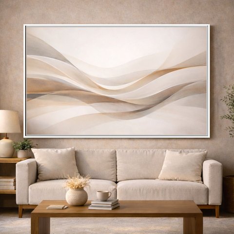 Quadro Decorativo Abstrato Leveza - Grande 153x103 Cm