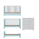 Ver imagem 6 de Quarto Infantil com Berço Colchão Incluso e Cômoda Algodão Doce Multimóveis Mp4250