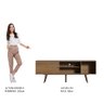 Rack Madesa Cairo para TV até 65 Polegadas com Pés de Madeira Rustic Cor:Rustic - 6