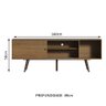 Rack Madesa Cairo para TV até 65 Polegadas com Pés de Madeira Rustic Cor:Rustic - 3