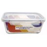 Pote de Vidro Retangular Hermetico Marmita 1500 Ml - Mimo - 1
