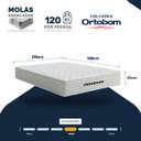 Ver imagem 3 de Colchão de Molas Ensacadas Ortobom One Face Plenno Superpocket Casal 138cm