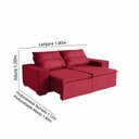 Ver imagem 2 de Sofá Paris 3 Lugares 1,80cm Retrátil e Reclinável- de Casa Décor e Estofados.