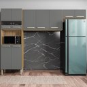 Ver imagem 1 de Cozinha Compacta Pequena 9 Portas Freijó