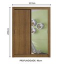 Ver imagem 4 de Guarda-Roupa Infantil Madesa Bento 2 Portas de Correr com Espelho 2 Gavetas Rustic Cor:Rustic