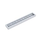 Ver imagem 1 de Luminária Calha Taschibra Atela Embutir/sobrepor 62cm 2xt8 Branca