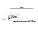 Ver imagem 2 de Adesivo de Parede Frase Nunca Foi Sorte Sempre Foi Deus