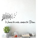 Ver imagem 1 de Adesivo de Parede Frase Nunca Foi Sorte Sempre Foi Deus