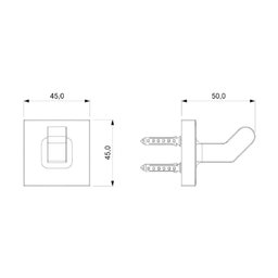 Cabide Banheiro Celite Up Preto Matte B5032cl0r0 - 4