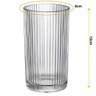 Jogo com 6 Copos de Vidro Graffiato Transparente para Suco ou Água 420ml - 2