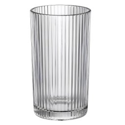 Jogo com 6 Copos de Vidro Graffiato Transparente para Suco ou Água 420ml - 3