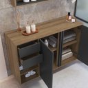 Ver imagem 5 de Gabinete de Banheiro 110cm com Espelheira 2 Portas sem Cuba Antônia