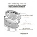 Ver imagem 3 de Cafeteira Prensa Francesa 350 Ml Cremeira Café Leite Cremoso