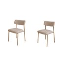 Ver imagem 1 de Conjunto 2 Cadeiras de Jantar Mila Tecido Confy Est.Champ