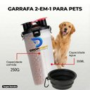 Ver imagem 2 de Garrafa Pets 700ml Água e Ração Pote Retrátil Passeio Branca