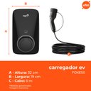 Ver imagem 3 de Carregador para Carro Elétrico Trifásico Preto Foxess