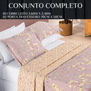 Ver imagem 6 de Colcha Queen Size Babado Florença Bordado Dupla Face 200 Fios Bouti:lilas