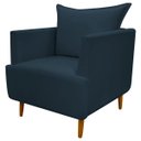 Ver imagem 3 de Poltrona Decorativa para Sala Recepção Escritório Consultório Reforçada Eliza Tecido Suede