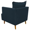 Ver imagem 5 de Poltrona Decorativa para Sala Recepção Escritório Consultório Reforçada Eliza Tecido Suede