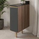 Ver imagem 2 de Balcão com Tampo 1 Porta MDF 20 cm Kali 1679622 Carvalho Toq Chumbo Nicioli