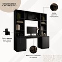 Ver imagem 3 de Mesa para Computador e Escritório Smart Multimóveis 2 Portas 5 Prateleiras Home Office MP6104