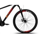 Ver imagem 4 de Bicicleta Aro 29 Ksw Xlt 21 Marcha Freio a Disco Cor:preto+vermelho+laranja;tamanho:19