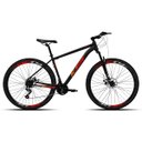 Ver imagem 1 de Bicicleta Aro 29 Ksw Xlt 21 Marcha Freio a Disco Cor:preto+vermelho+laranja;tamanho:19