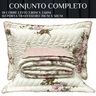 Conjunto Casal King Size Juliette 100% Algodão Toque Super Macio:rose - 6