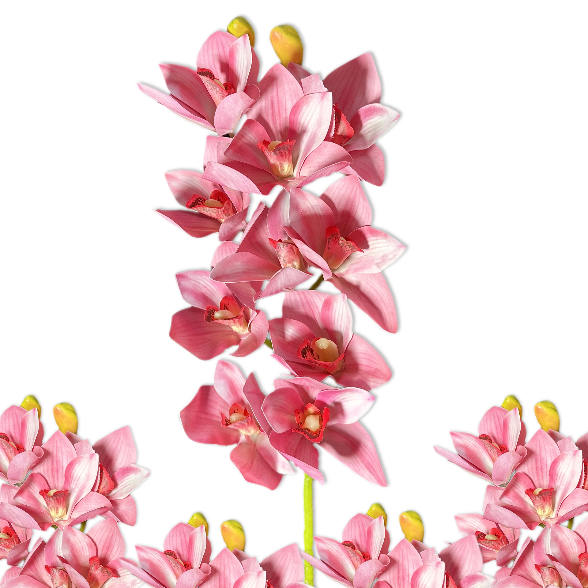 Orquidea Artificial Flor Rosa para Decoração