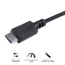 Ver imagem 2 de Cabo para Celular Smartphone Usb Tipo C para Usb a 3.0 1 Metro Preto - P3uacp-1