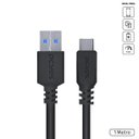 Ver imagem 1 de Cabo para Celular Smartphone Usb Tipo C para Usb a 3.0 1 Metro Preto - P3uacp-1