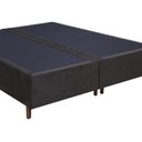 Ver imagem 3 de Base Para Cama Box Casal Bipartido 158cm Suede Liso Love Story Hf Marrom- Gazin
