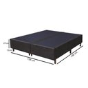Ver imagem 5 de Base Para Cama Box Casal Bipartido 158cm Suede Liso Love Story Hf Marrom- Gazin