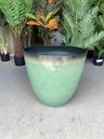Ver imagem 4 de Vaso Para Plantas Grande Decorativo Sala Jardim Alto Brilho  e Leve 40cm (Liso/Verde-Piscina)